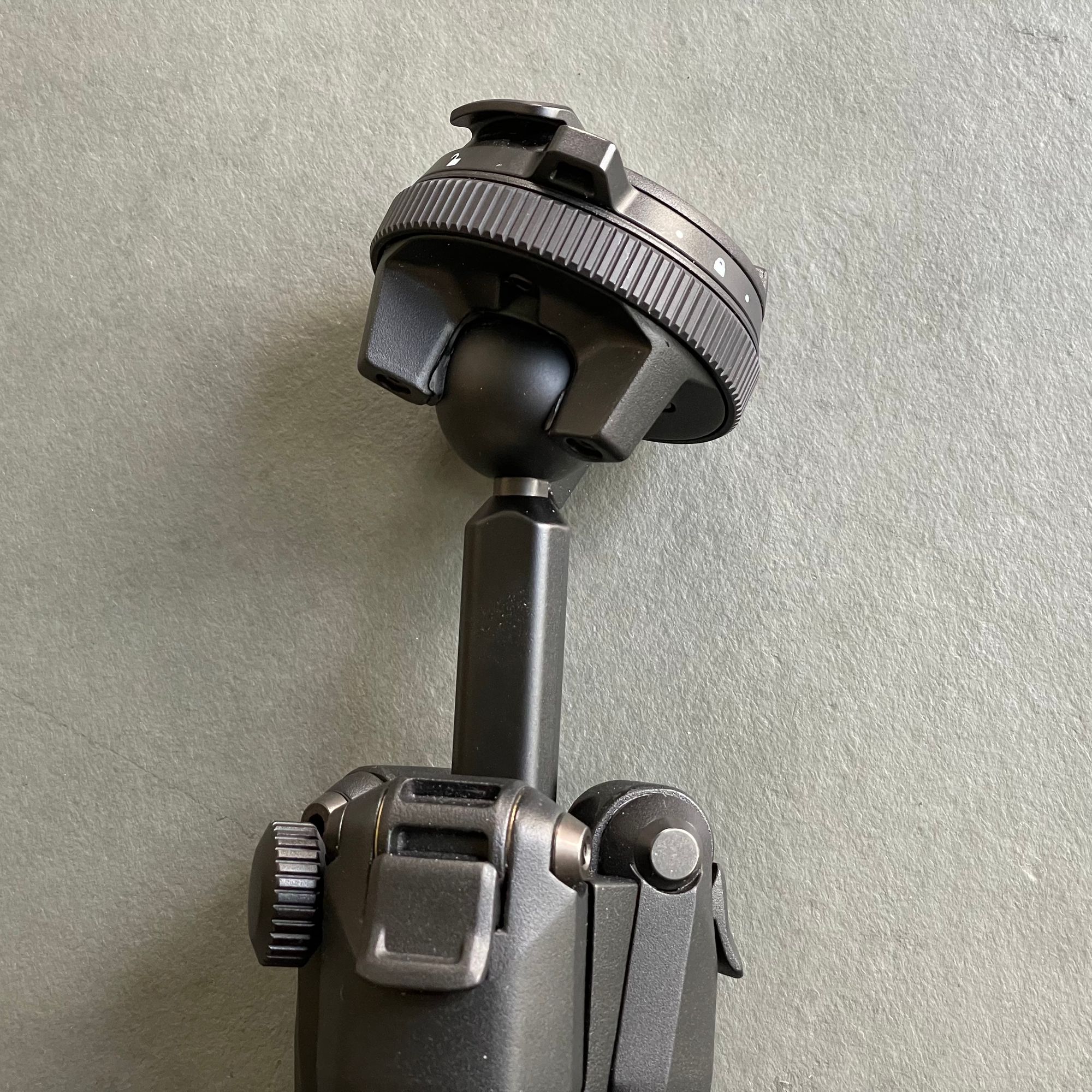 Tripod head extended and adjustable